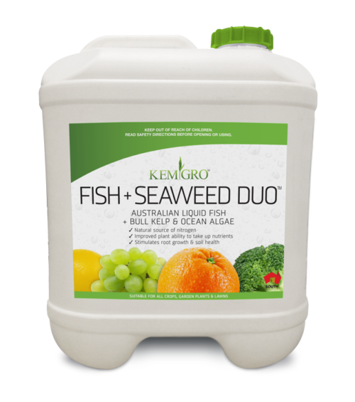 Kemgro Crop Solutions Fish + Seaweed Duo fertiliser 20 Litre product photo.