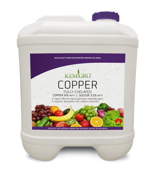 Kemgro Crop Solutions Fully Chelated Copper Liquid Fertiliser 20 litre