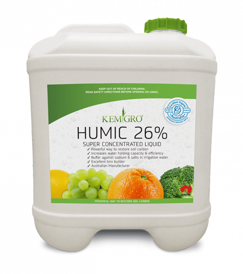 Kemgro Crop Solutions Humic 26% Certified Organic Fertiliser 20 litre